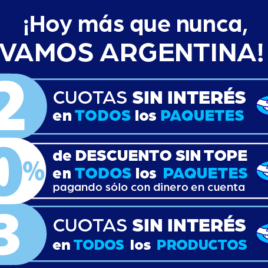 Turismo Nacional-Cuotas sin Interes con Mercado Pago